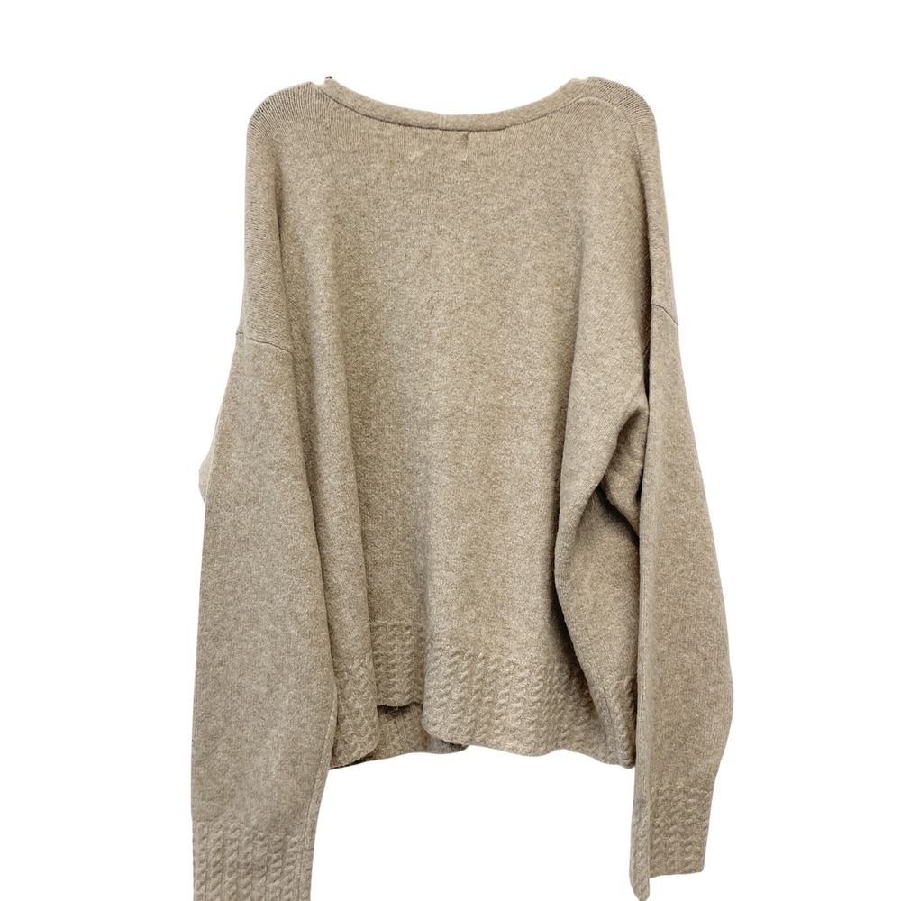 Universal Thread Women's Tan V Neck Knit Pullover Long Sleeve Sweater Size XXL - Picture 2 of 5